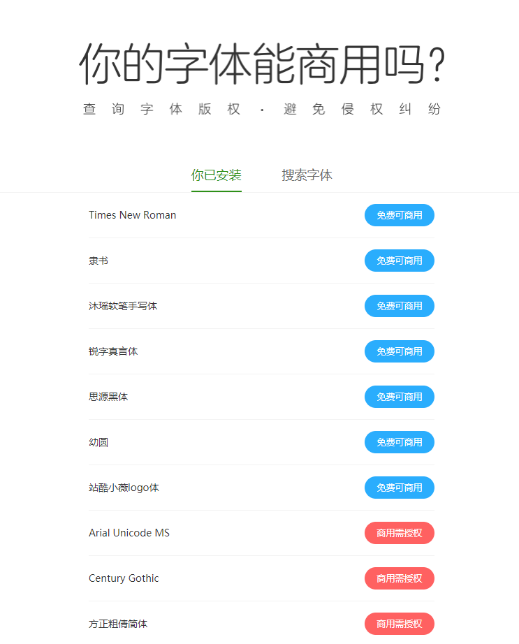 你的字体能商用吗？设计师必查字体版权